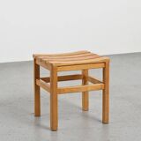 Set of three chairs and two stools Maison Regain, circa 1970