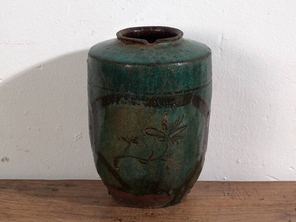 Ancient vase with calligraphic and floral motifs (circa 1820) #23