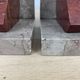 Pair of greenhouses geometric marble books art deco