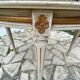 Louis XVI style round table in painted wood