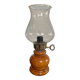 Vintage lamp 50s in wood and glass