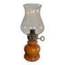 Lampe vintage années 50 en bois et verre