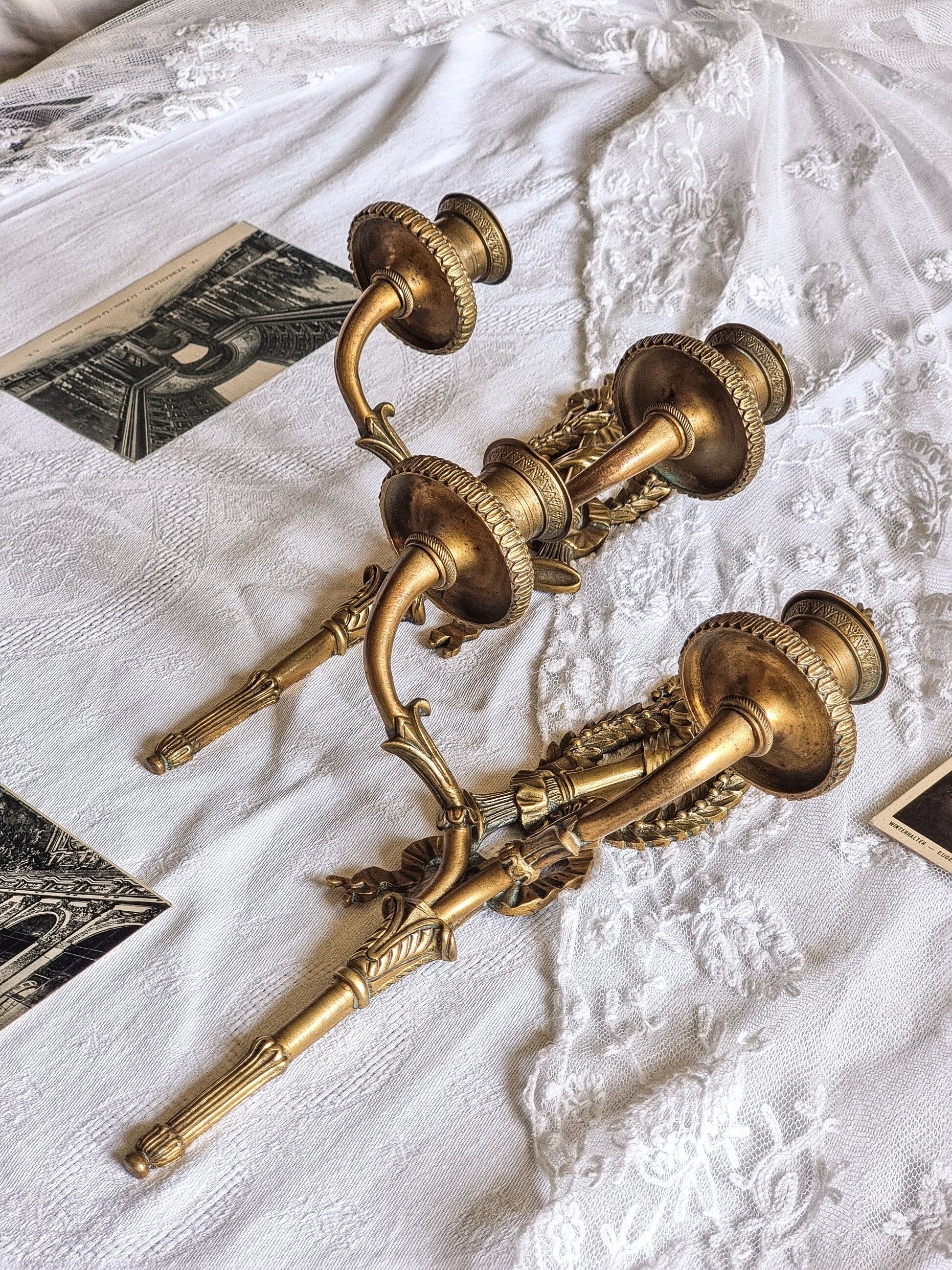 Empire wall sconces