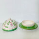 Butter bell in faience from the 20th century signed Mesves R.R Renaud Rémusat.
