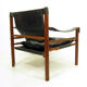 Fauteuil Sirocco en palissandre par Arne Norell