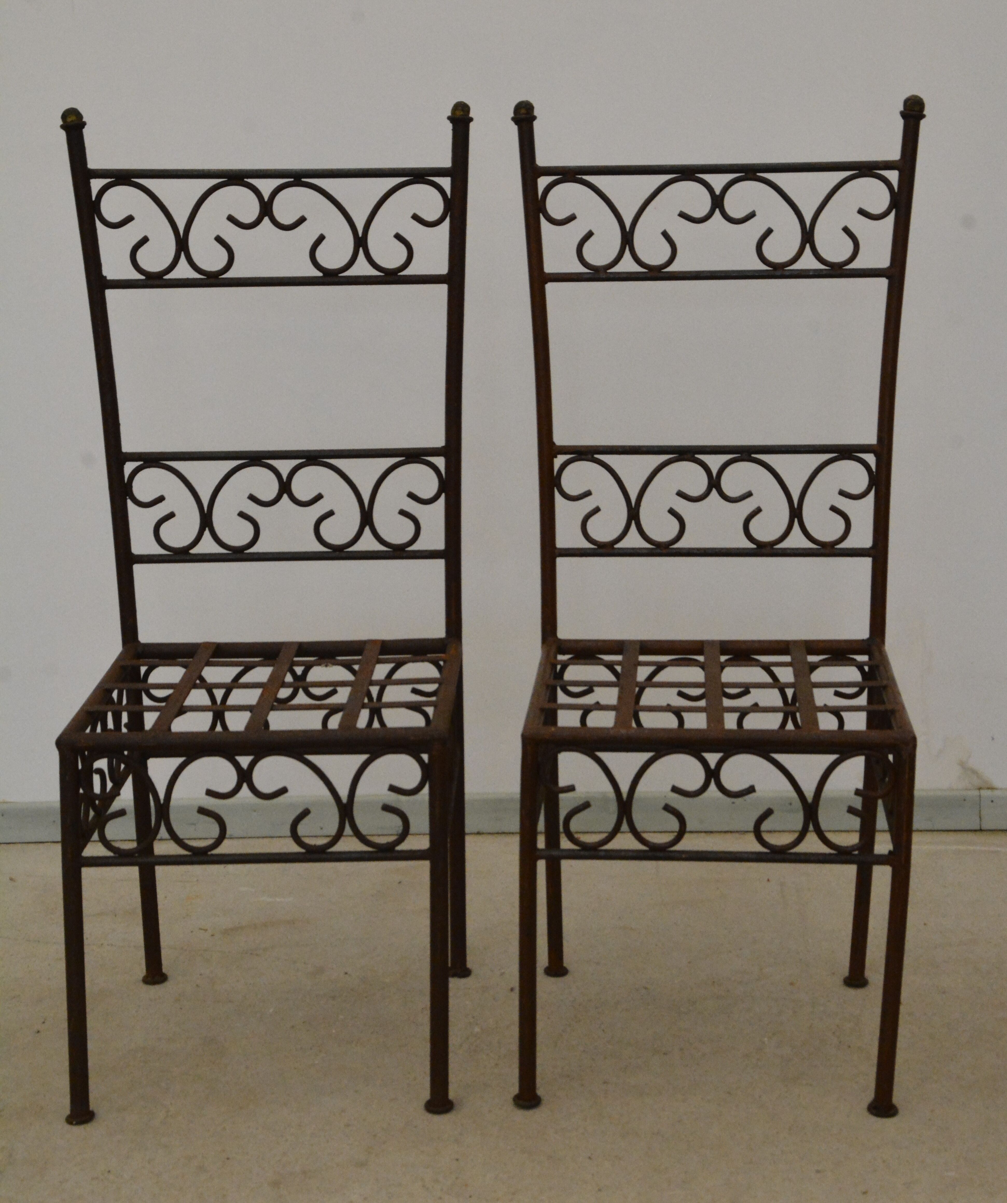 Wrought iron chairs