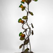 Japanese-style Heron floor lamp, Art Nouveau, France, circa 1900