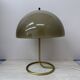 Vintage Mushroom table lamp with gold metal base , 1970s