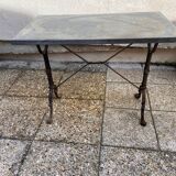 art deco wrought iron bistro table