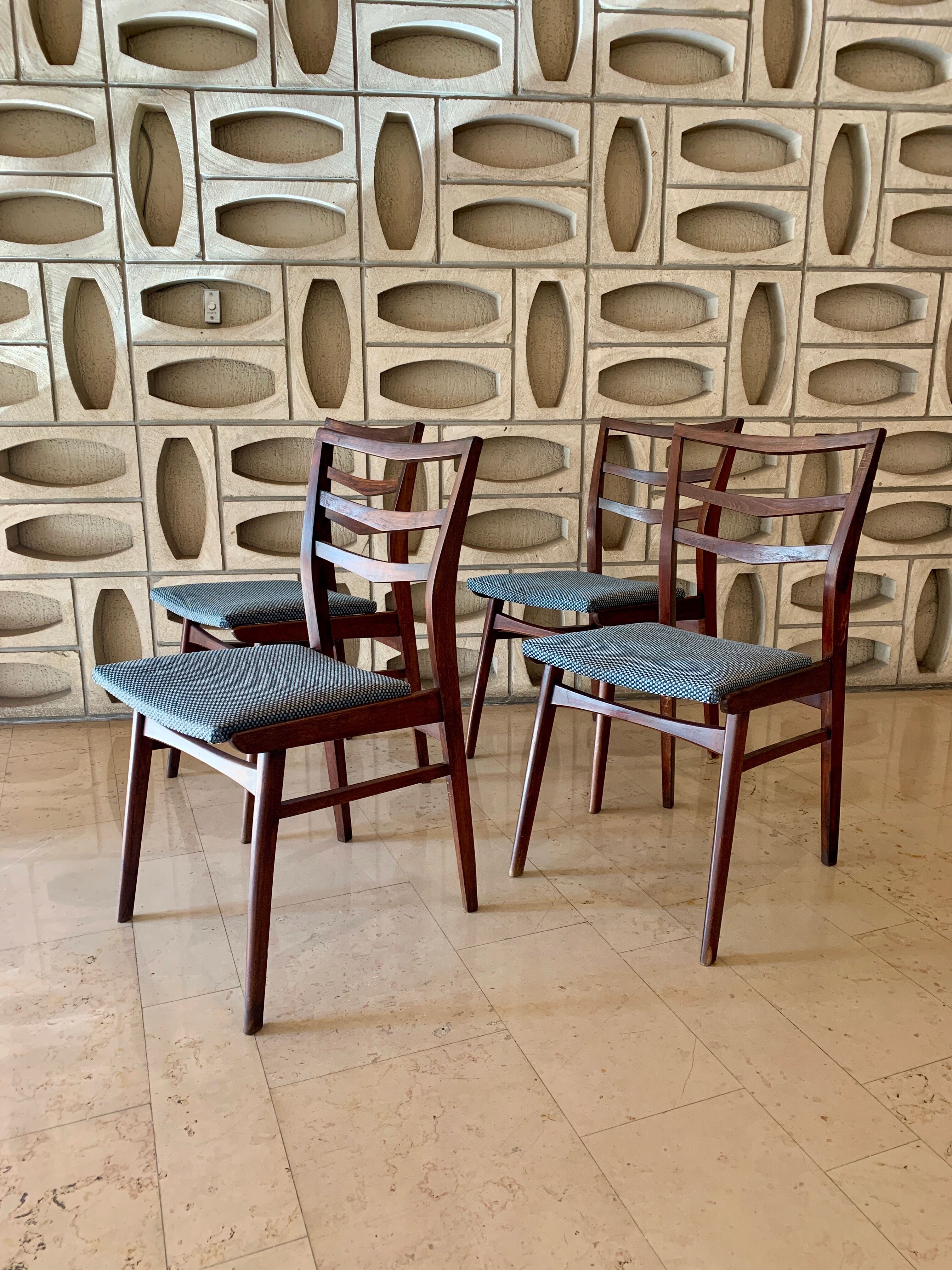 Scandinavian teak chairs and new seats
