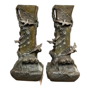 Paire de vases art nouveau