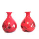 Set of 3 handmaee Murano glass vases