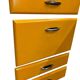 Vintage yellow wooden kitchen unit/buffet/wall cabinet.