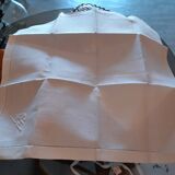 6 damask napkins, ps monogram