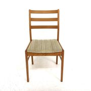 Set of 4 Scandinavian walnut chairs, Sweden, 1
