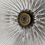 Old holophane glass pendant light 25.5 cm vintage