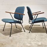 Pair of Armchairs by Gijs van der Sluis for van Der Sluis Steel Furniture