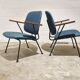 Paire de Fauteuils par Gijs van der Sluis pour van Der Sluis Steel Furniture