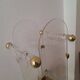 Fontana Arte inspired lucite / acrylic and brass umbrella stand, 1970s