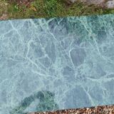 Table basse ancien avec plateau marbre vintage