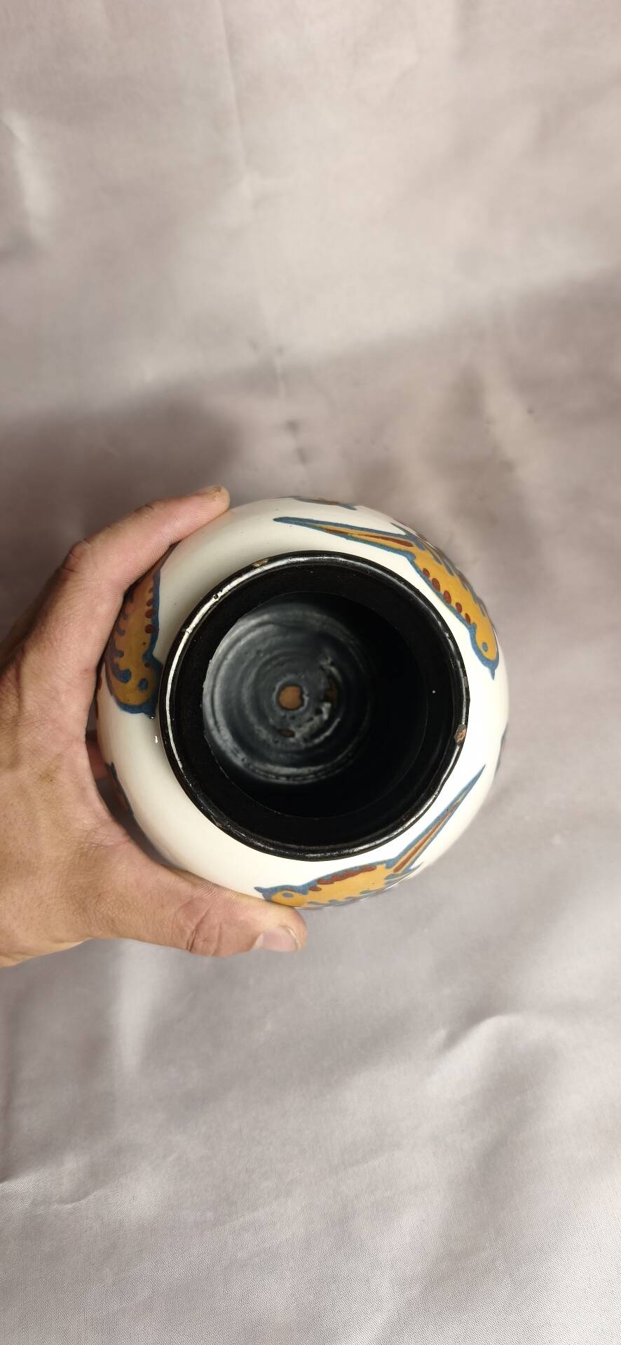 Round vase signed JACQUET