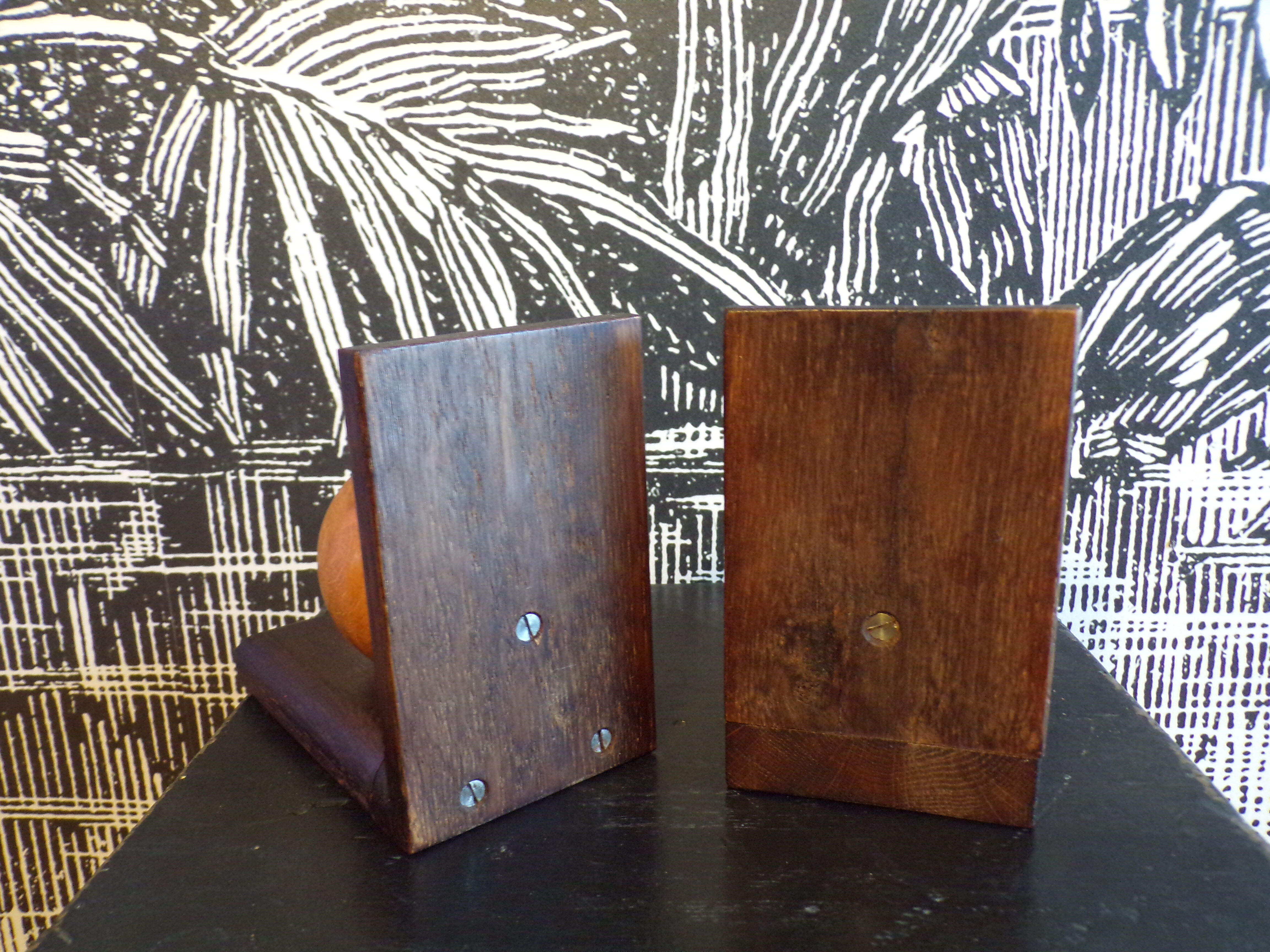 Pair of two-tone art deco bookends