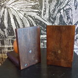 Pair of two-tone art deco bookends