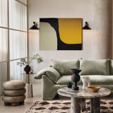 Abstract painting "Symbiose" 80x65cm for contemporary living room