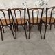 Series 4 chairs Bistro wood curved Fischel