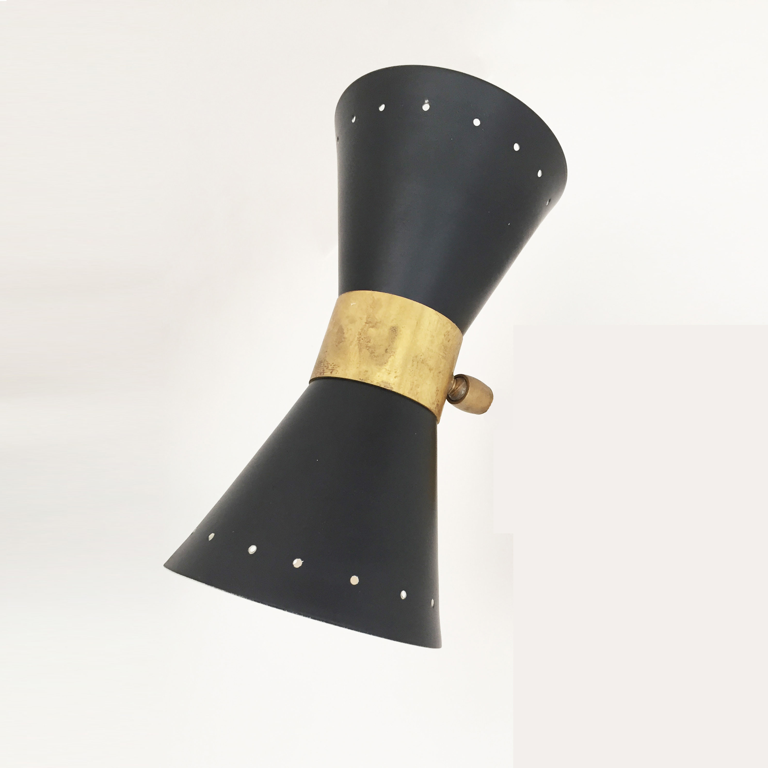 Italian sconce articulated wall diabolo design 50s