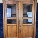 Empire period bookcase in blond walnut circa 1810