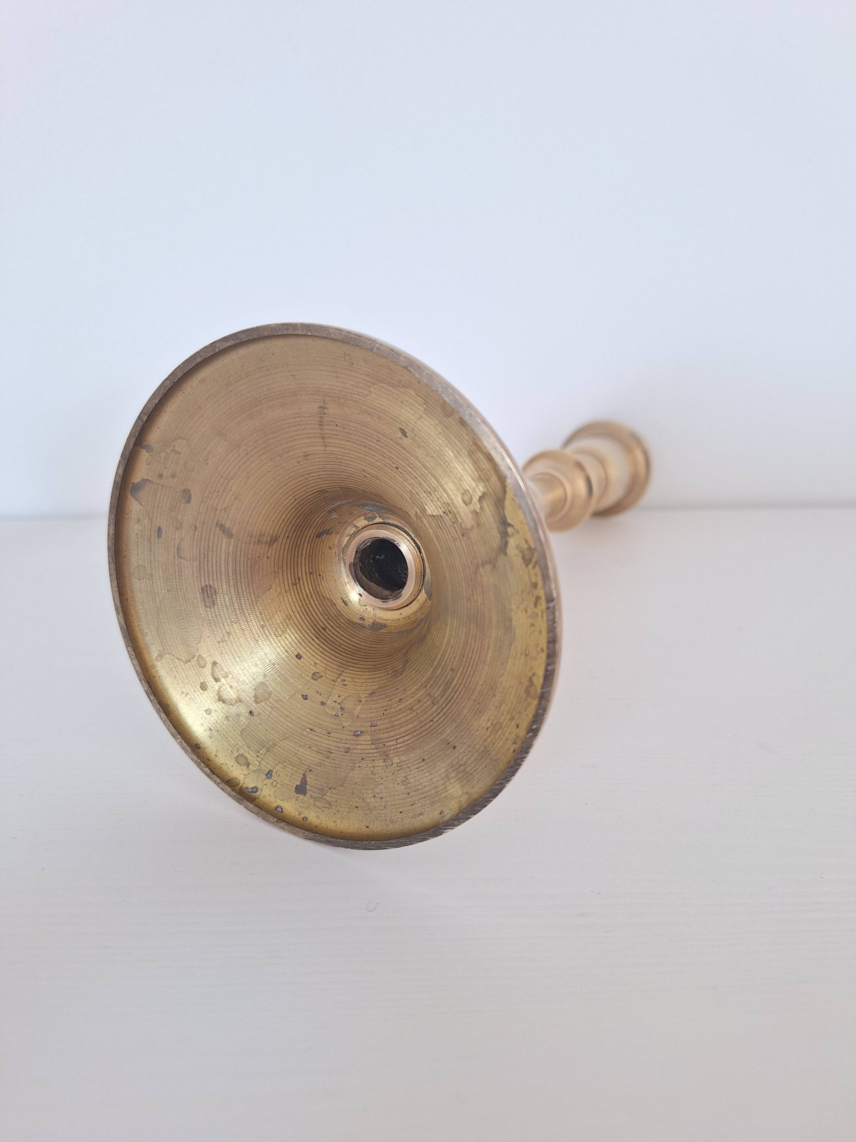 Vintage brass candle holder