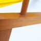 2 Yellow Spaghetti Armchairs in Beech, Garden Lounge Chairs, 1960s