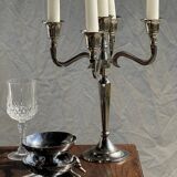 Set of 6 silver metal ice cream cups with small base D9 H5.5