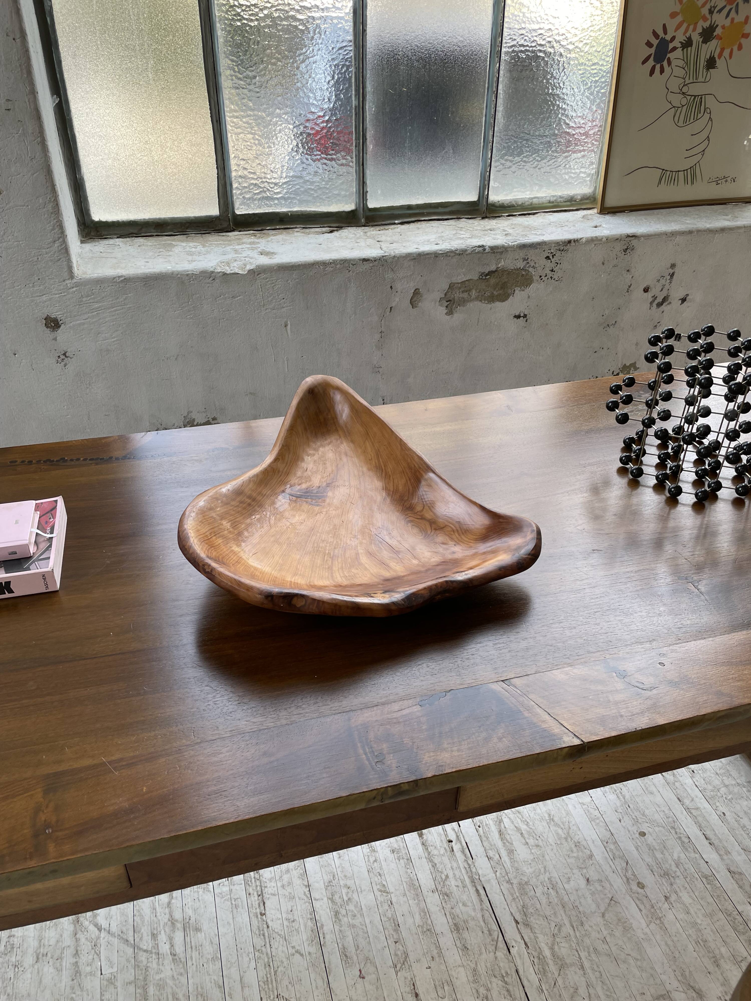 XL thuja root wooden dish