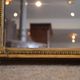 English giltwood overmantle mirror h161cm