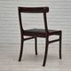 1960s, Danish design by Ole Wanscher, set of 4 Danish dinning chairs, mahogany wood, reupholstered.