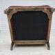 1940s, Danish armchair, woven wool, velour, mesh, carved oak wood.
