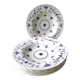 6 Myott English earthenware soup plates Finlandia model