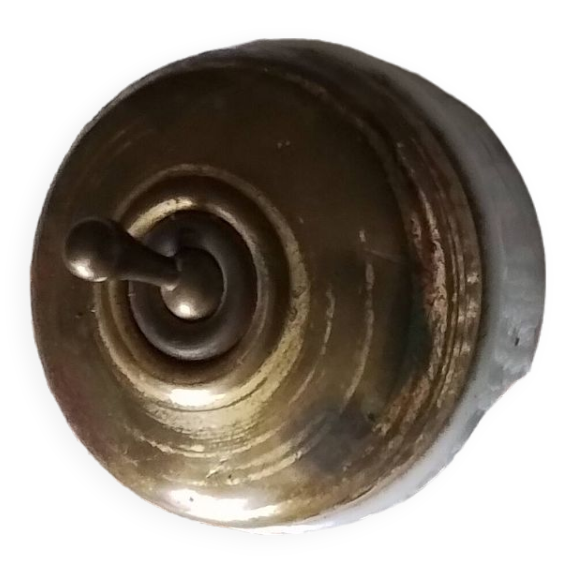 Old porcelain and brass switch