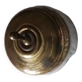 Old porcelain and brass switch
