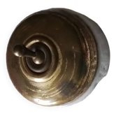 Old porcelain and brass switch