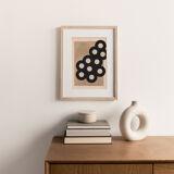 Collage on dated and signed Abstract illustration without frame N61c