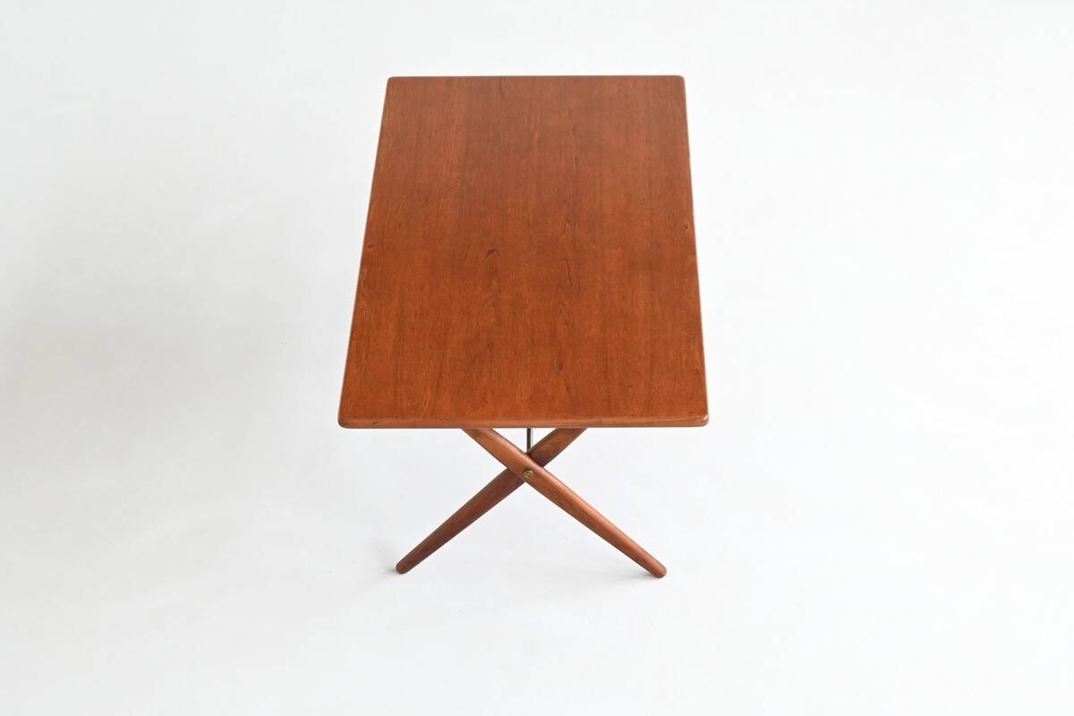 Hans Wegner's AT 303 cross-legged dining table, Andreas Tuck, Denmark, 1950