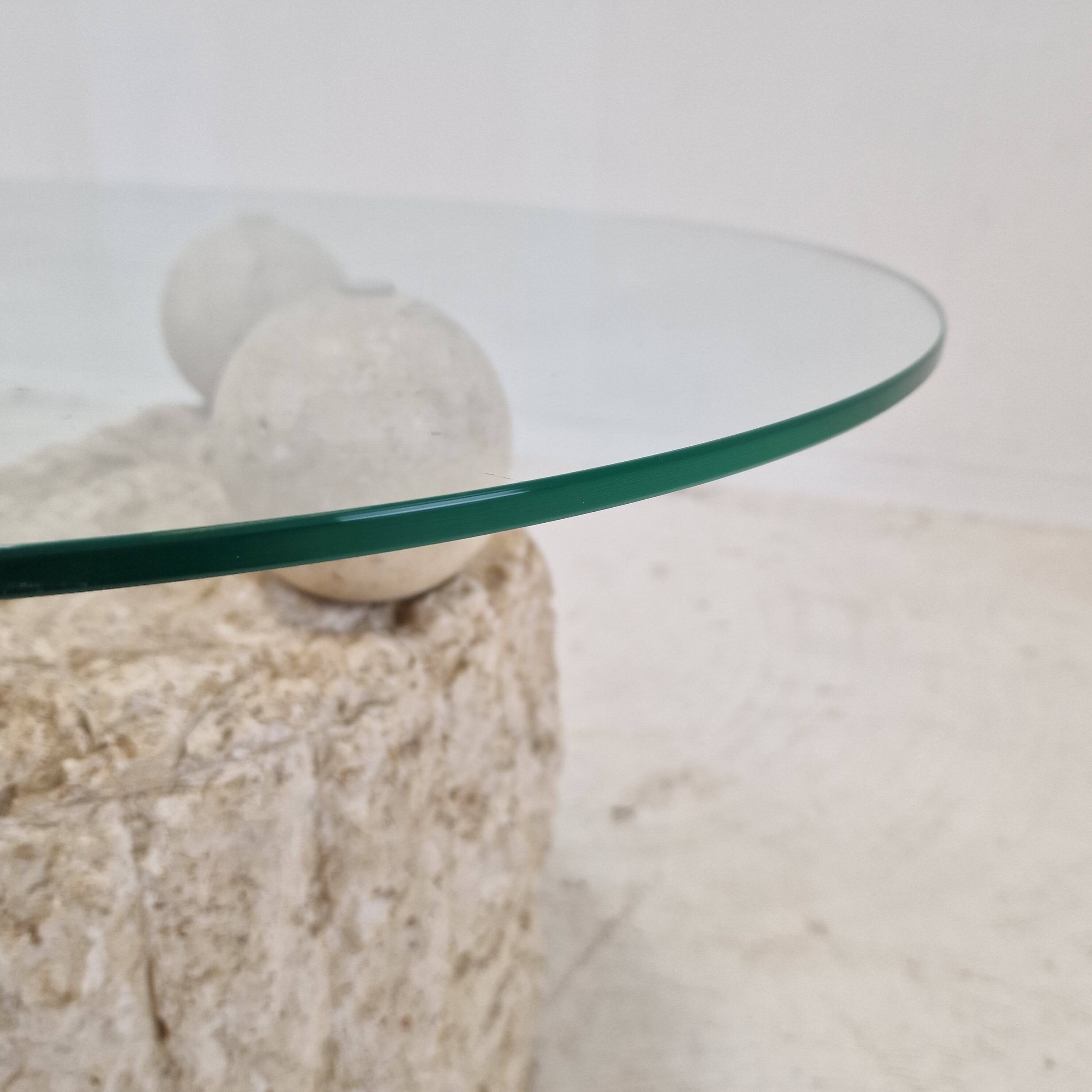 Magnussen Ponte Mactan Stone Coffee or Fossil Stone Table, 1980s