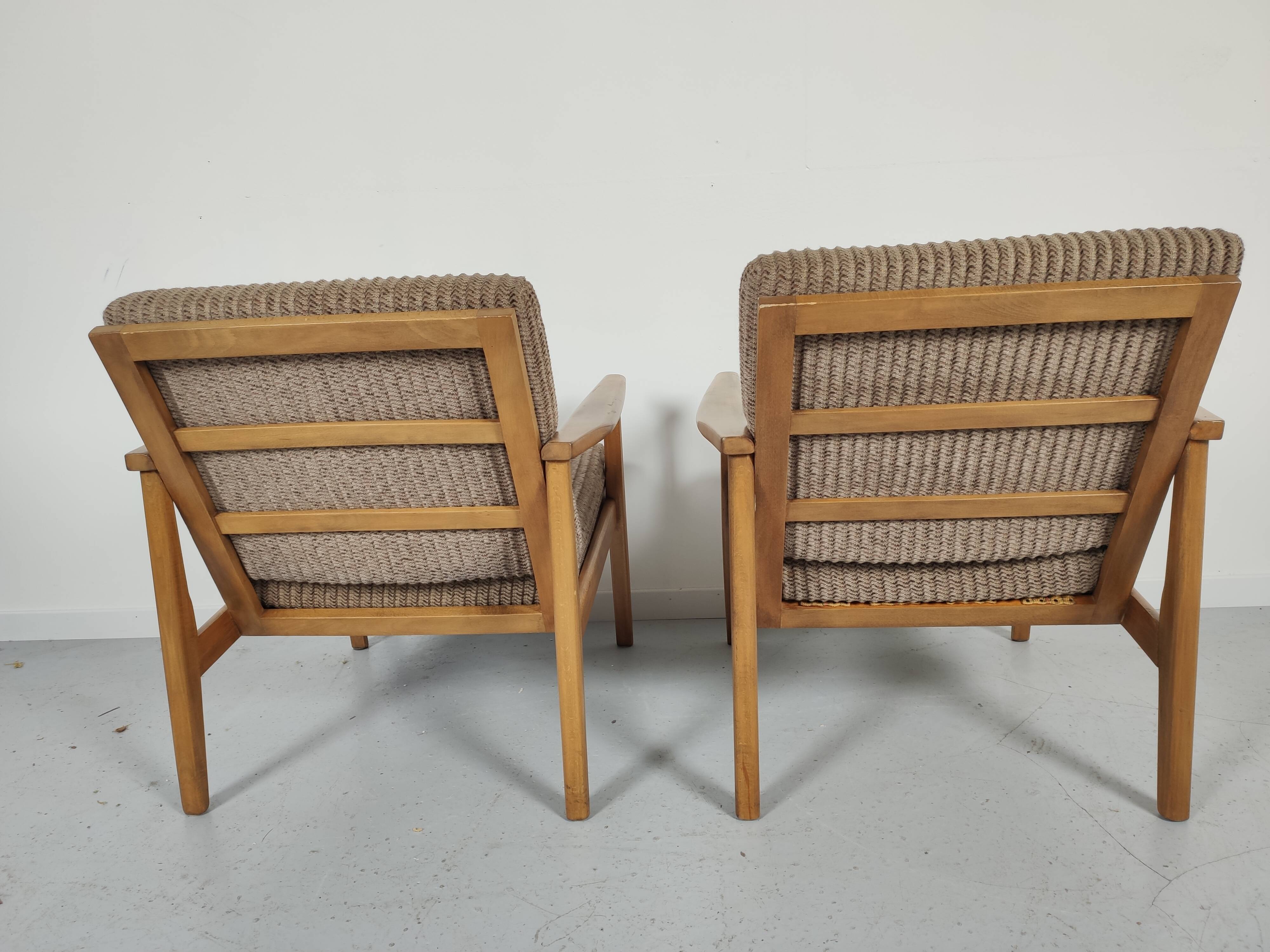 Pair of vintage Scandinavian armchairs