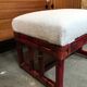 Maugrion rattan poufs for Roche Bobois vintage 70s