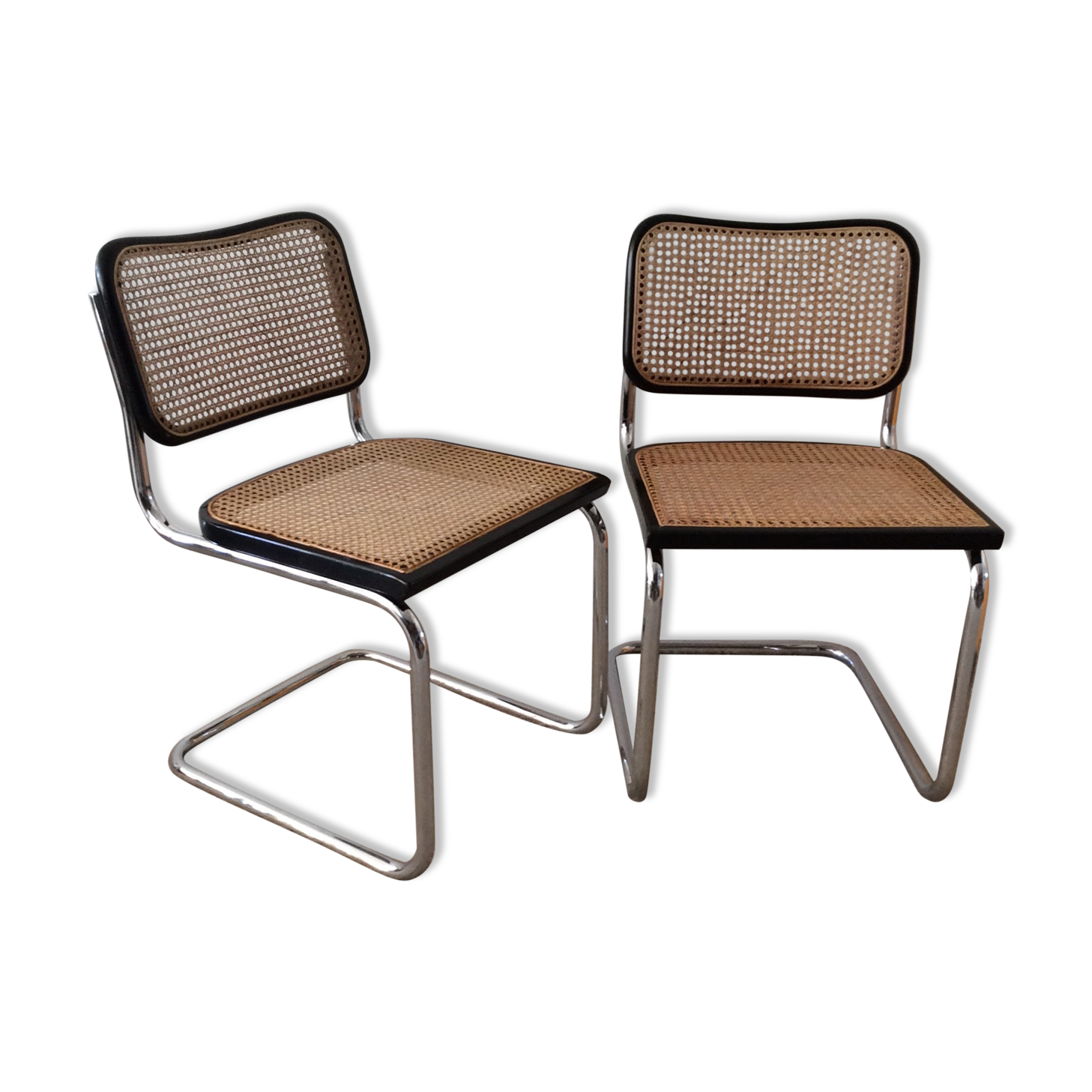 Pair of Marcel Breuer Cesca B32 chairs