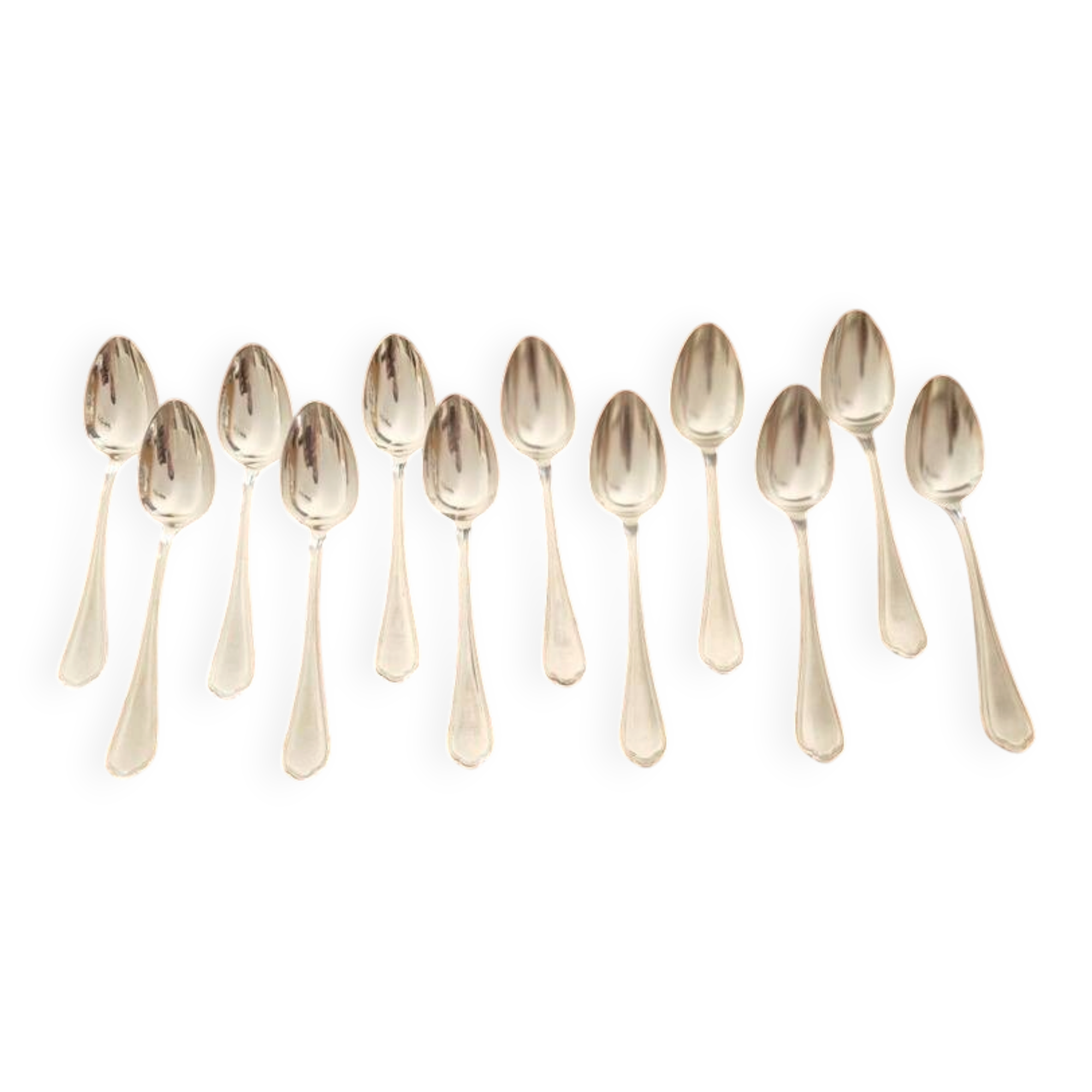 Christofle - Set of 12 table spoons model Spatours - Silver-plated metal