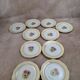 Set of 10 vintage dessert plates L’amandinoise Coopélia